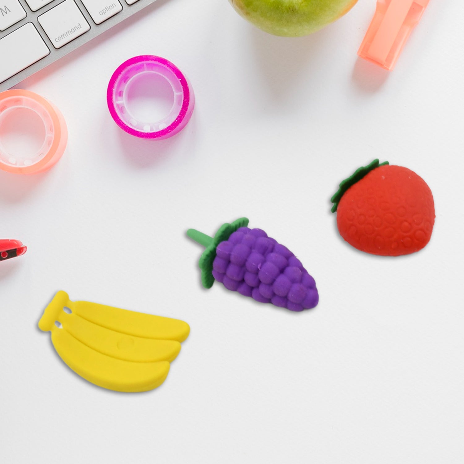 3D Food Fancy & Stylish Colorful Erasers, Mini Eraser Creative Cute Novelty Eraser for Children Different Designs Eraser Set for Return Gift, Birthday Party, School Prize (1 Set / Mix Design & Color) 3D Food Fancy & Stylish Colorful Erasers, Mini Eraser Creative Cute Novelty Eraser for Children Different Designs Eraser Set for Return Gift, Birthday Party, School Prize (1 Set / Mix Design & Color)